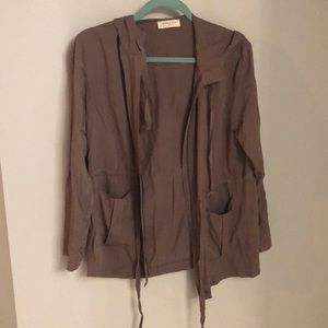 Olive green zipper jacket